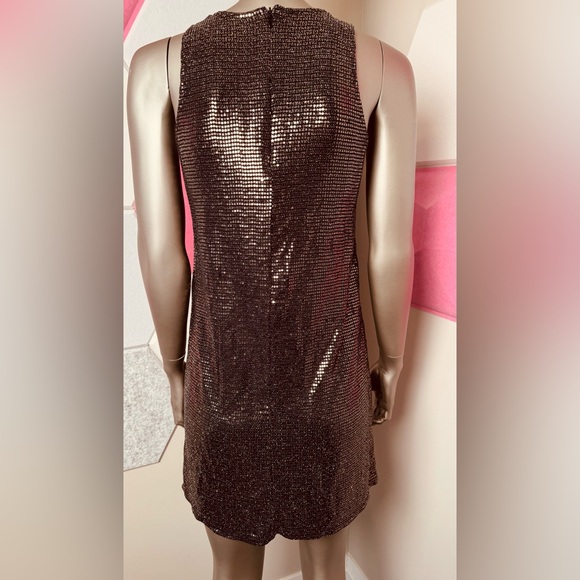 Rock and Shine Rose Gold and Black Sequin Dress - Picture 4 of 5